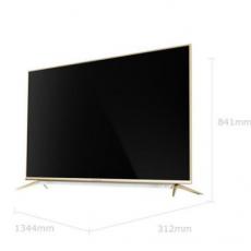 創維（Skyworth）60V8E 60英寸4色4K HDR 21核金屬機身超高清智能液晶電視(金色)